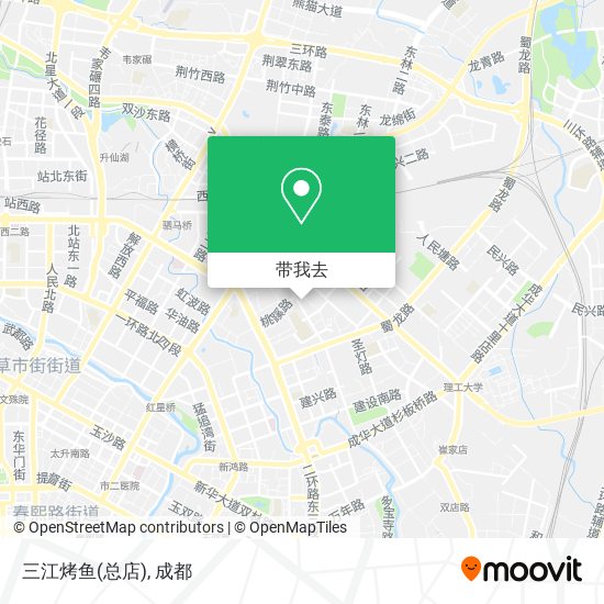 三江烤鱼(总店)地图