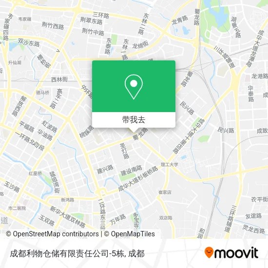 成都利物仓储有限责任公司-5栋地图