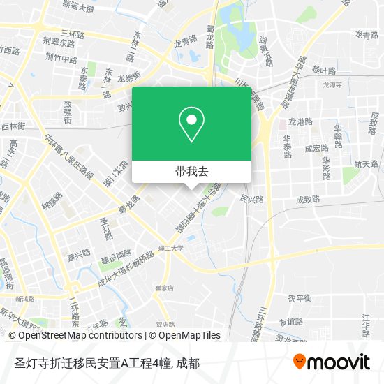 圣灯寺折迁移民安置A工程4幢地图