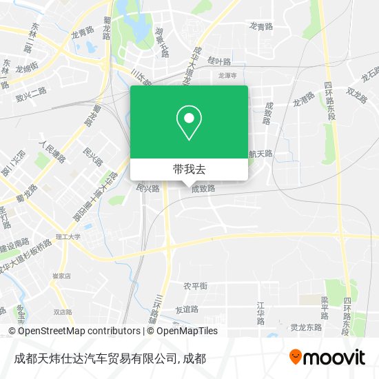成都天炜仕达汽车贸易有限公司地图