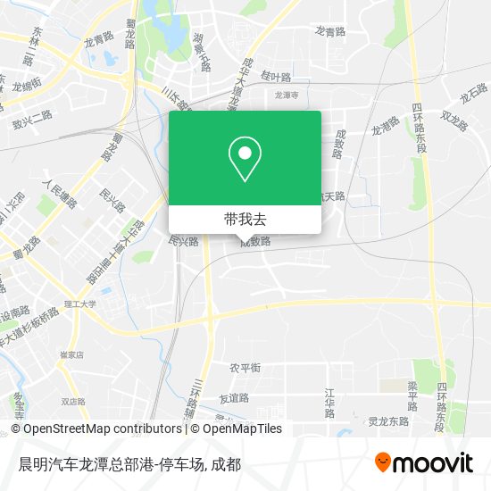 晨明汽车龙潭总部港-停车场地图
