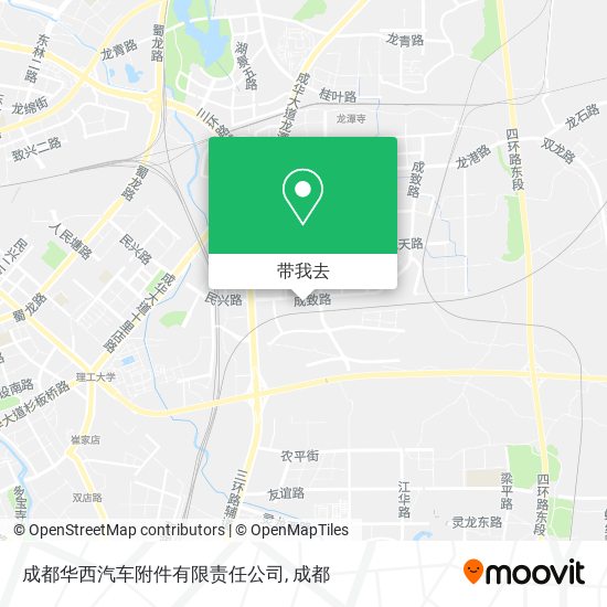 成都华西汽车附件有限责任公司地图