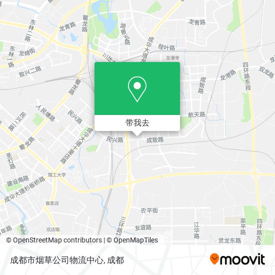 成都市烟草公司物流中心地图