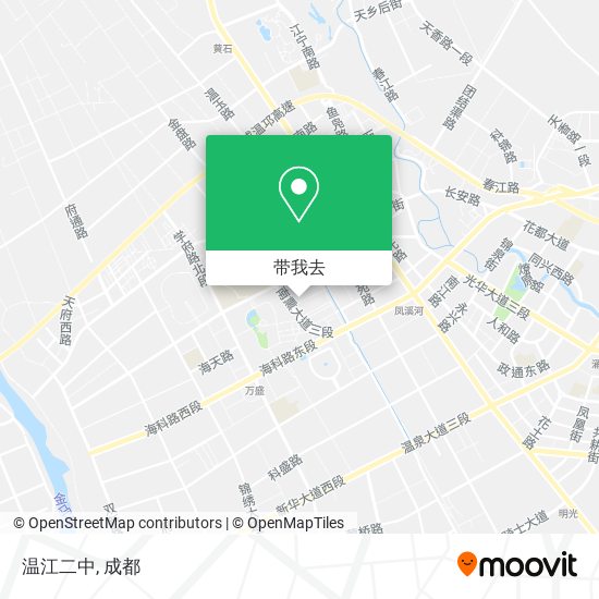 温江二中地图