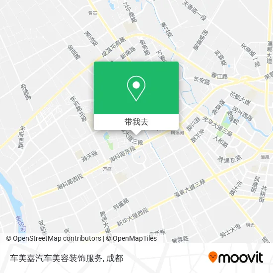 车美嘉汽车美容装饰服务地图