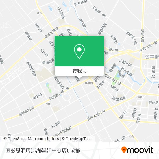 宜必思酒店(成都温江中心店)地图