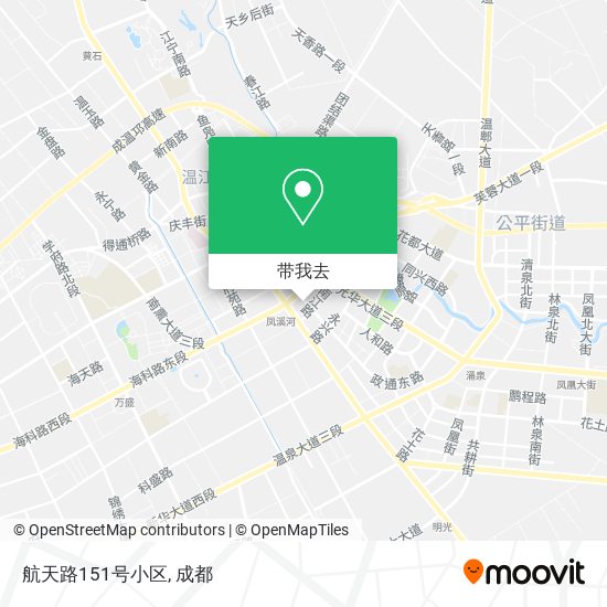 航天路151号小区地图