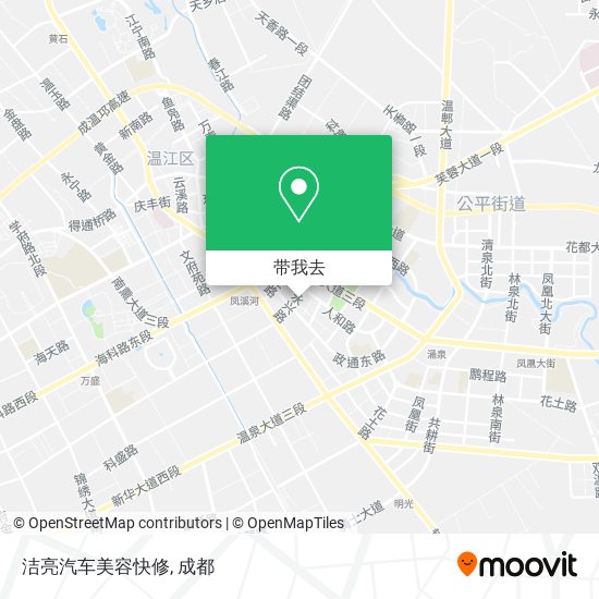 洁亮汽车美容快修地图