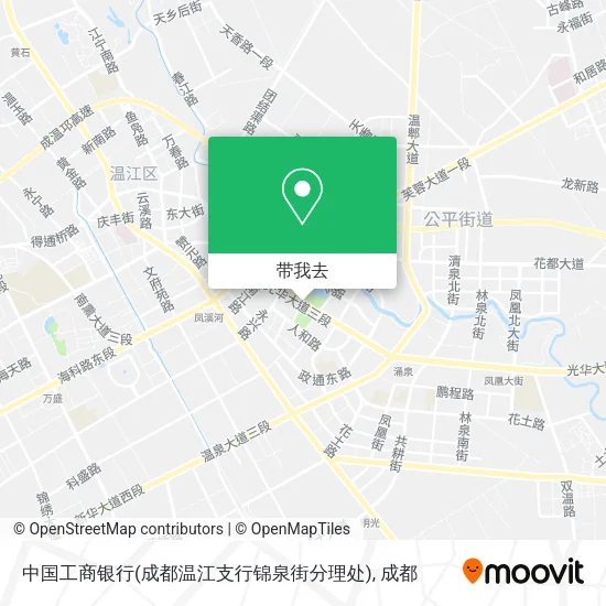 中国工商银行(成都温江支行锦泉街分理处)地图