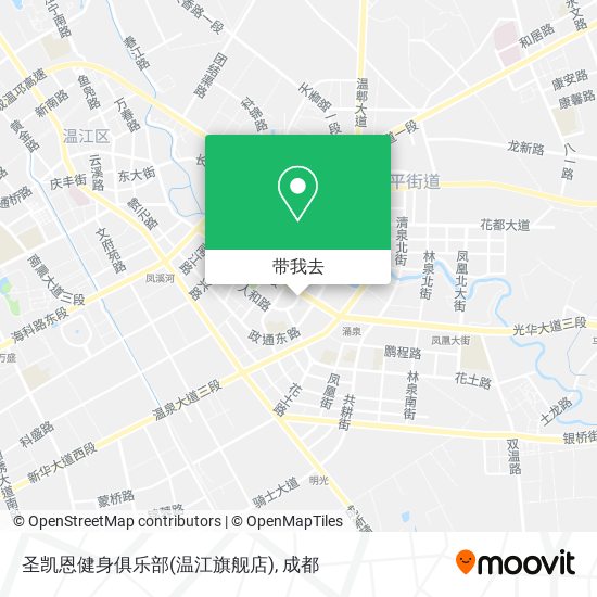 圣凯恩健身俱乐部(温江旗舰店)地图