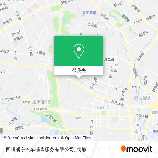 四川润东汽车销售服务有限公司地图