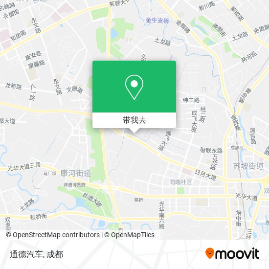 通德汽车地图