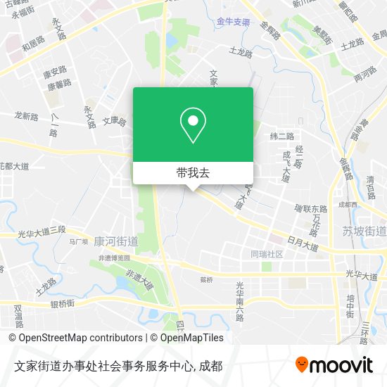 文家街道办事处社会事务服务中心地图