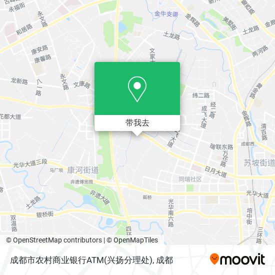 成都市农村商业银行ATM(兴扬分理处)地图