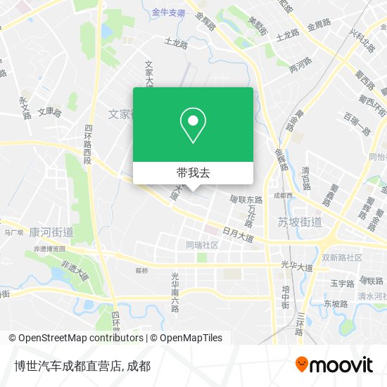 博世汽车成都直营店地图
