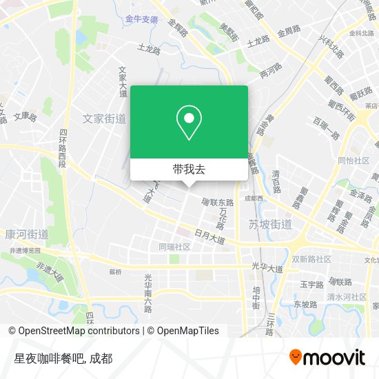 星夜咖啡餐吧地图