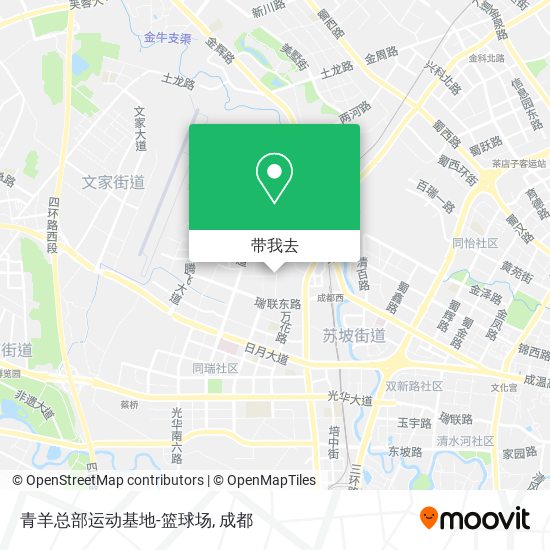 青羊总部运动基地-篮球场地图
