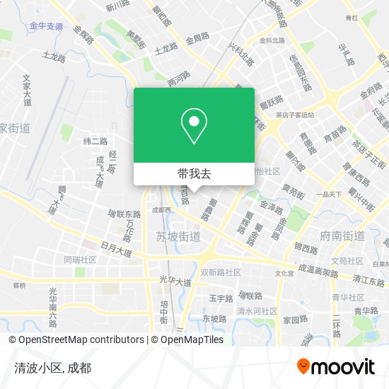 清波小区地图