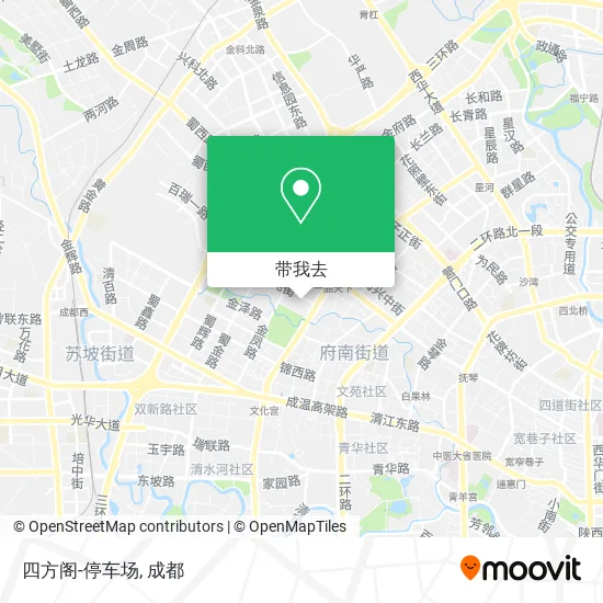 四方阁-停车场地图