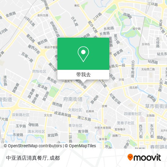 中亚酒店清真餐厅地图