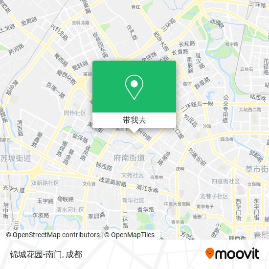 锦城花园-南门地图