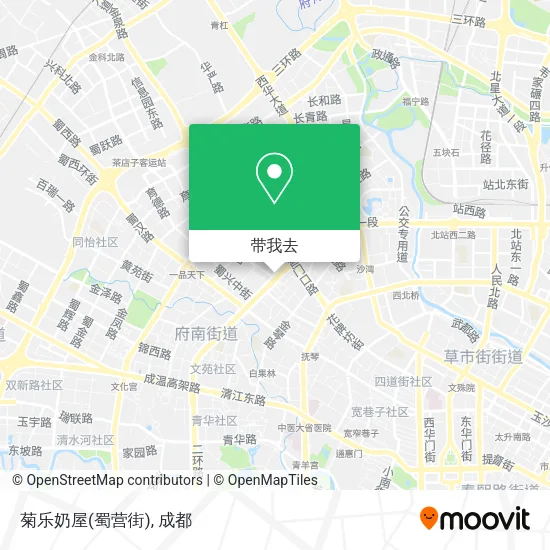 菊乐奶屋(蜀营街)地图