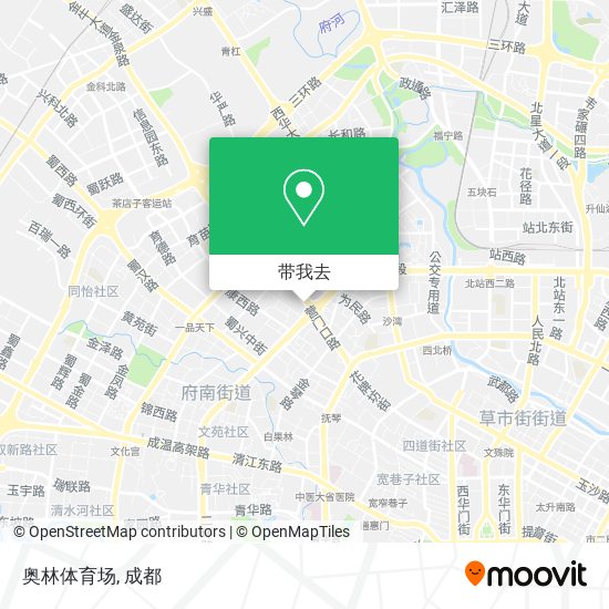 奥林体育场地图