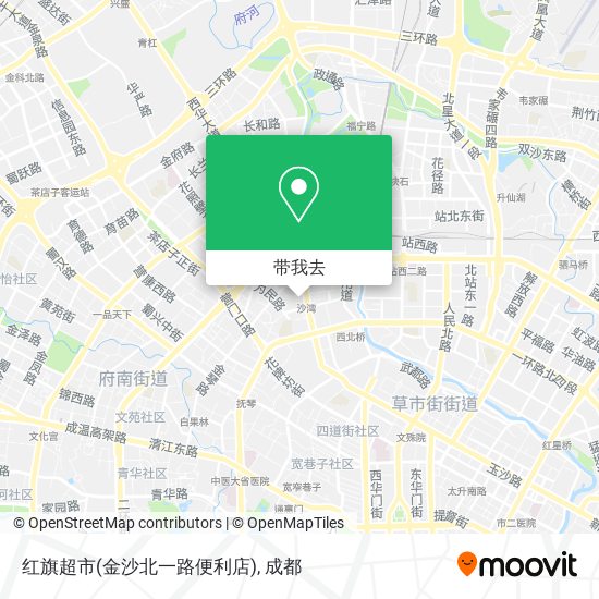 红旗超市(金沙北一路便利店)地图