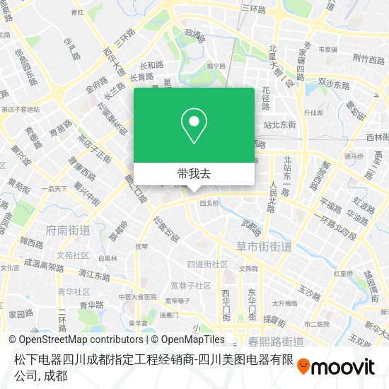松下电器四川成都指定工程经销商-四川美图电器有限公司地图