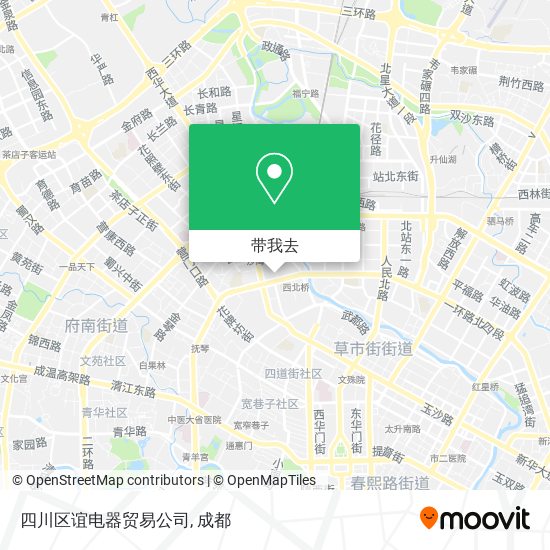 四川区谊电器贸易公司地图