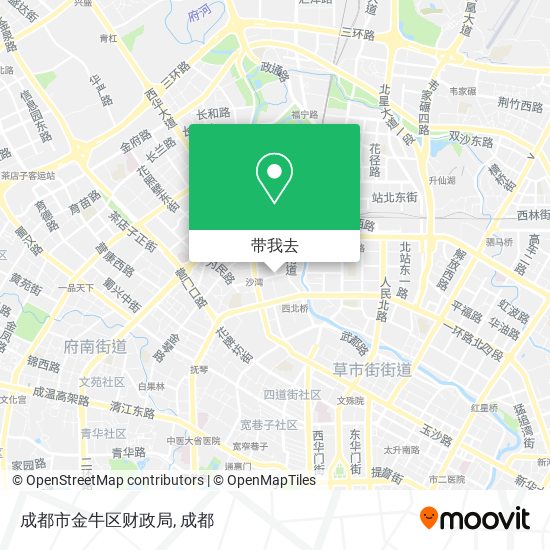 成都市金牛区财政局地图