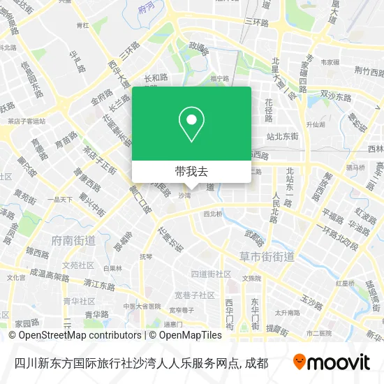 四川新东方国际旅行社沙湾人人乐服务网点地图