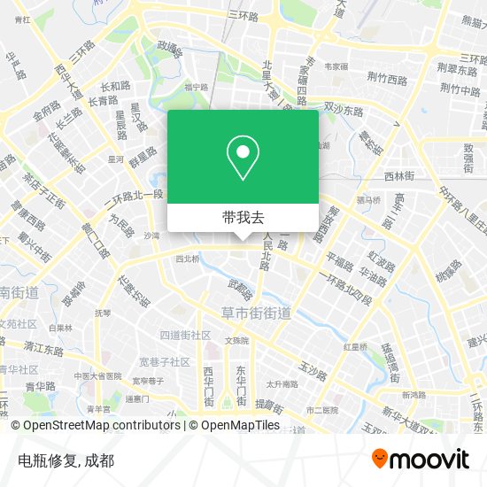 电瓶修复地图