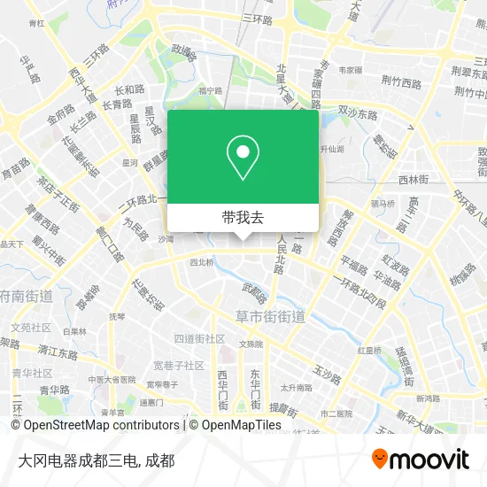 大冈电器成都三电地图