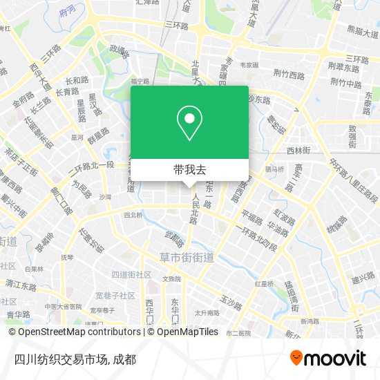 四川纺织交易市场地图