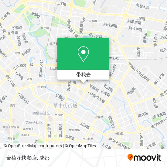 金荷花快餐店地图