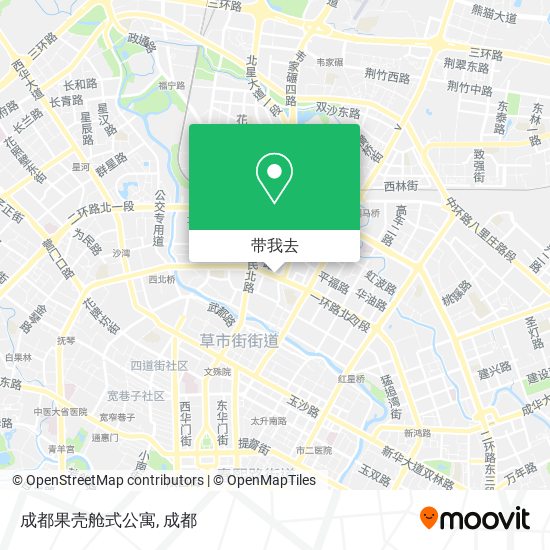 成都果壳舱式公寓地图