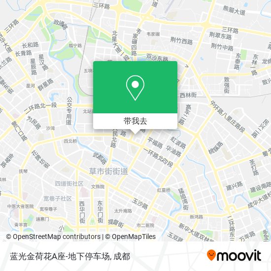 蓝光金荷花A座-地下停车场地图