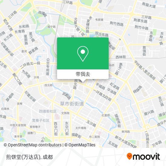 煎饼堂(万达店)地图
