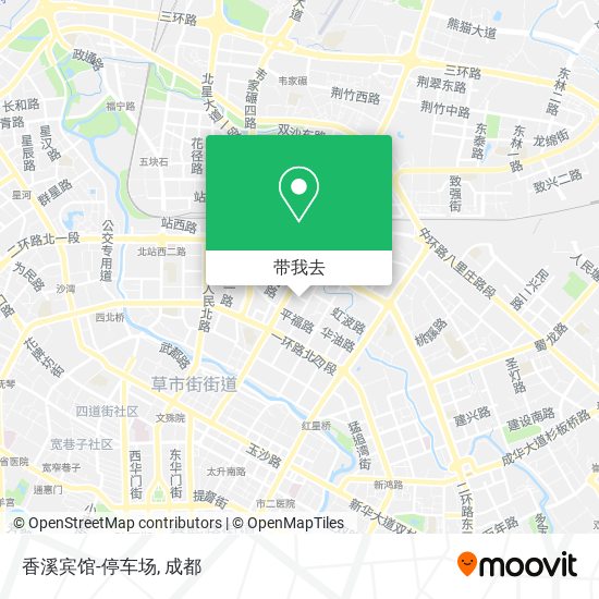 香溪宾馆-停车场地图