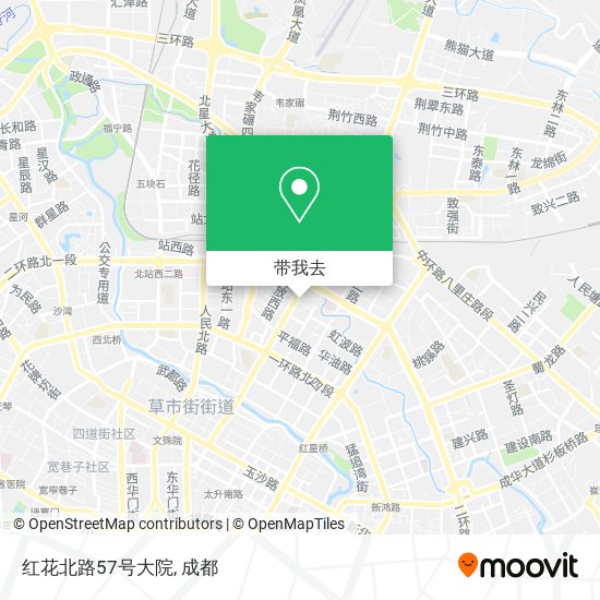 红花北路57号大院地图