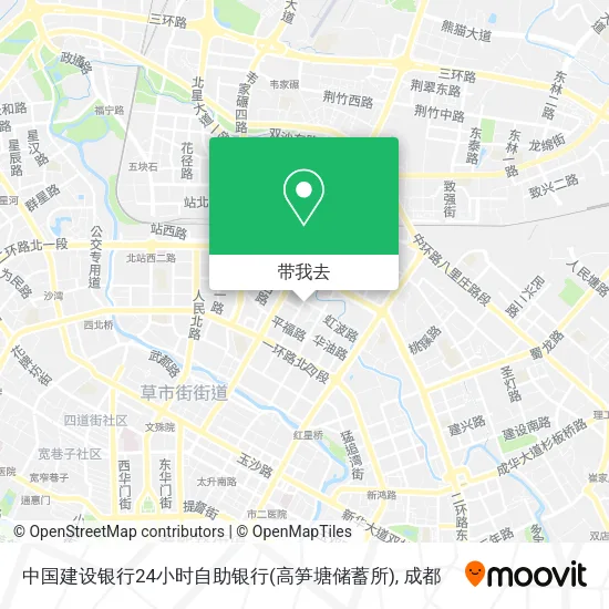 中国建设银行24小时自助银行(高笋塘储蓄所)地图