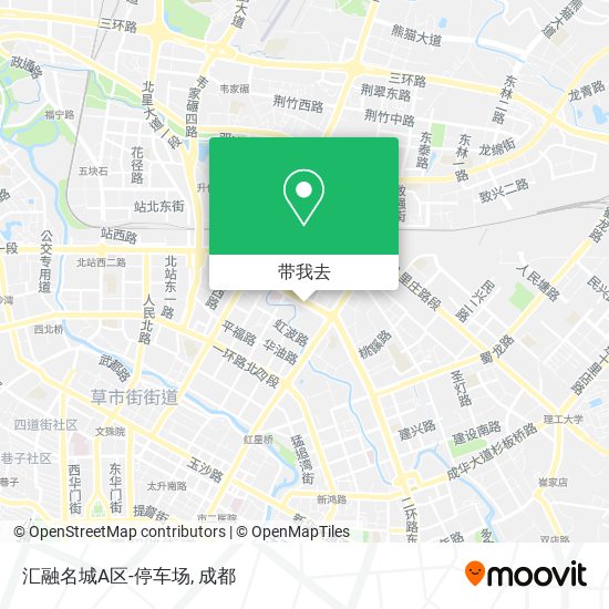 汇融名城A区-停车场地图