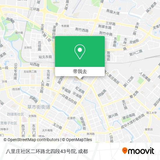 八里庄社区二环路北四段43号院地图