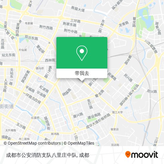 成都市公安消防支队八里庄中队地图