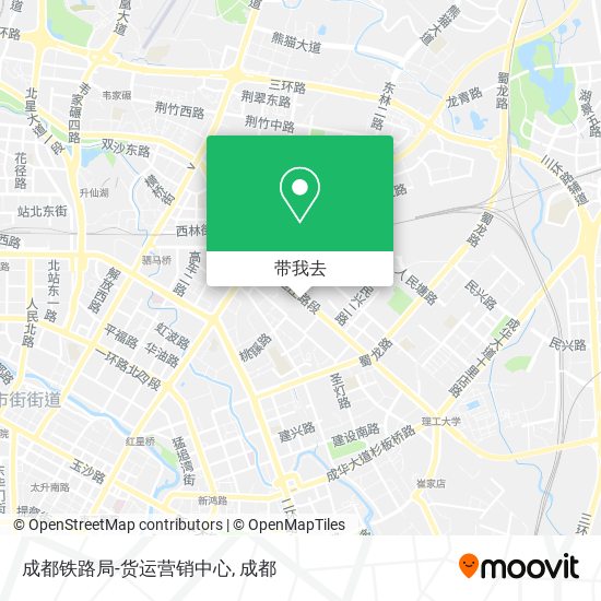 成都铁路局-货运营销中心地图