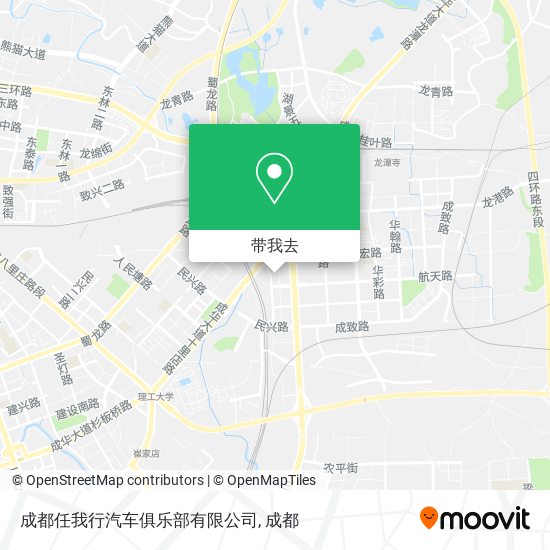 成都任我行汽车俱乐部有限公司地图