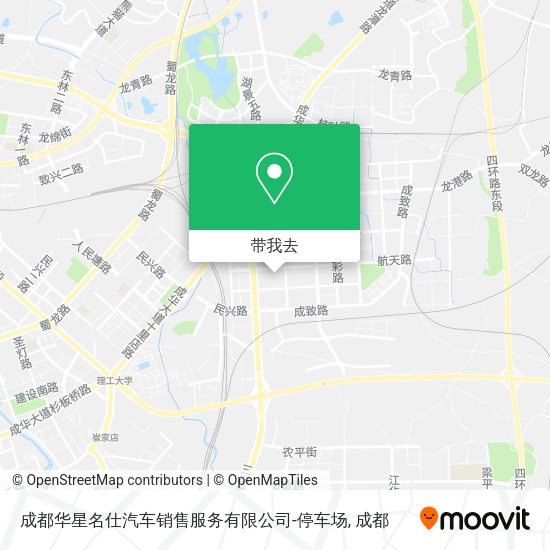 成都华星名仕汽车销售服务有限公司-停车场地图