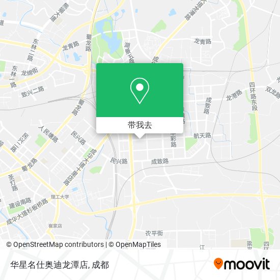 华星名仕奥迪龙潭店地图
