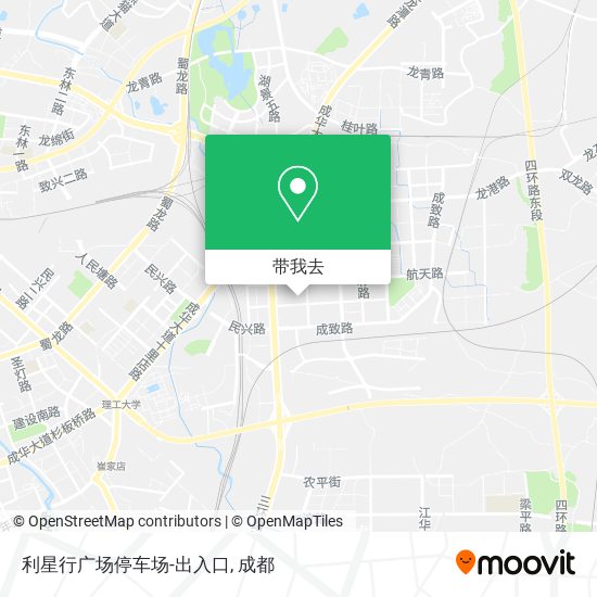 利星行广场停车场-出入口地图
